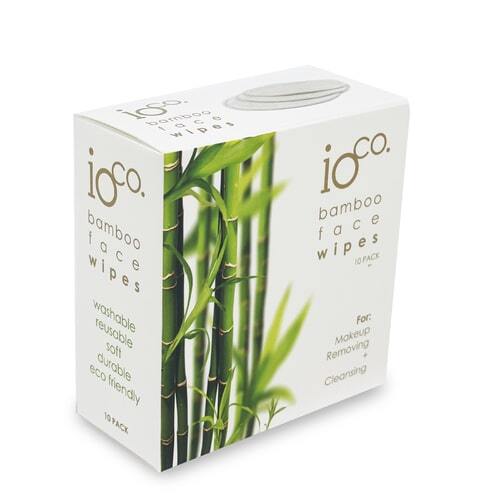 10 Pack Bamboo Face Wipes in Compostable Packaging