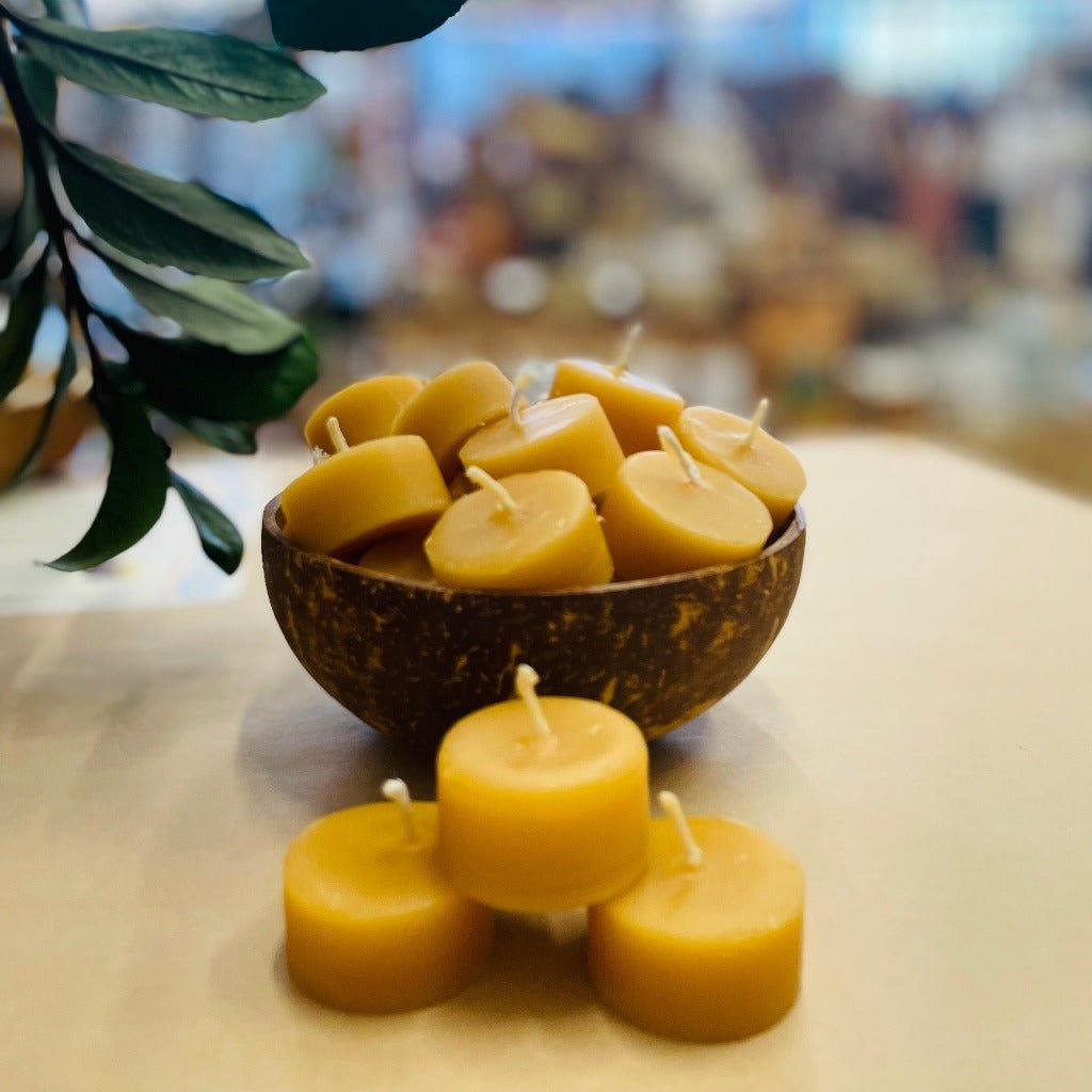 100% West Australian Beeswax Tealight Candles - Chittering Candle Company
