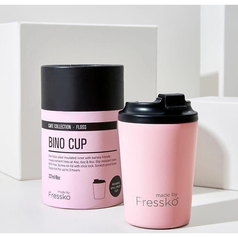 The Bino Insulated Coffee Cup, from Fressko in Floss Pink - Urban Revolution