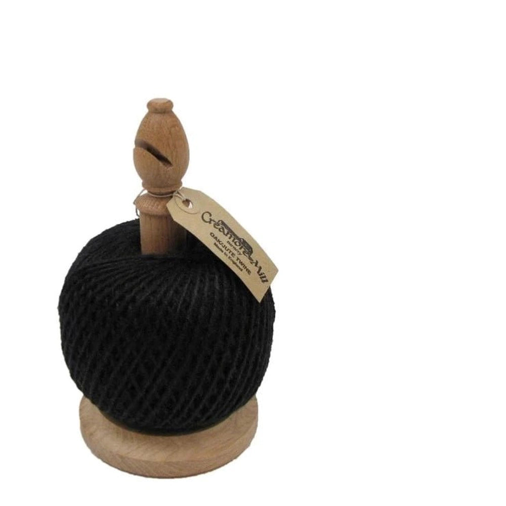 Wooden Twine Stand With Cutter, Black Twine - Urban Revolution