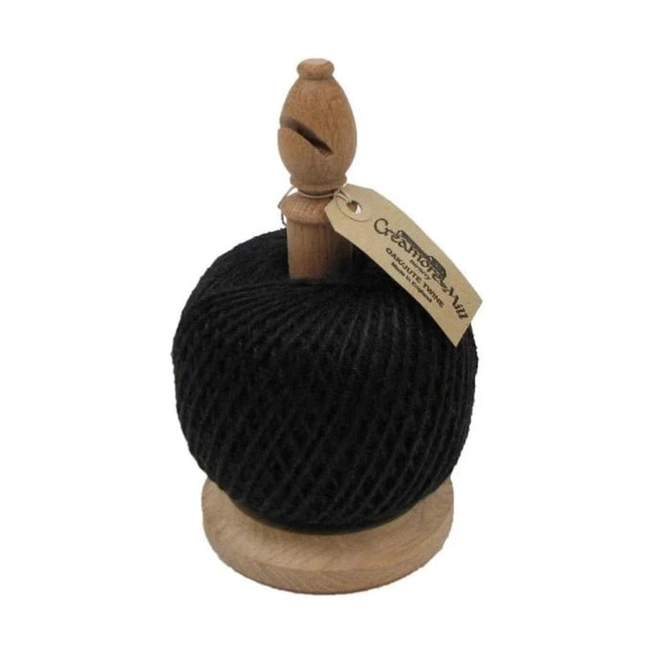 Wooden Twine Stand With Cutter, Black Twine - Urban Revolution