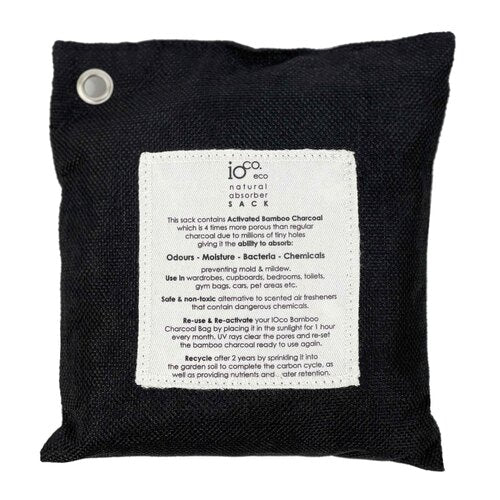 IOCO Activated Bamboo Charcoal Absorber 400g Sack - Black