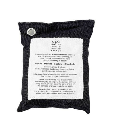 OCO Activated Bamboo Charcoal Absorber 200g Pouch - Black