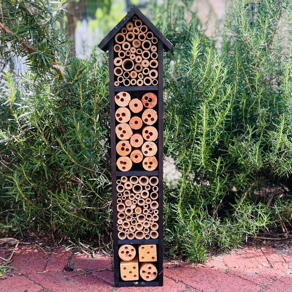Tall Insect Hotel, Black Finish