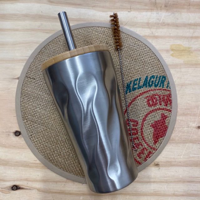 Bubble Tea and Smoothie Insulated Cup with Straw and Cleaner