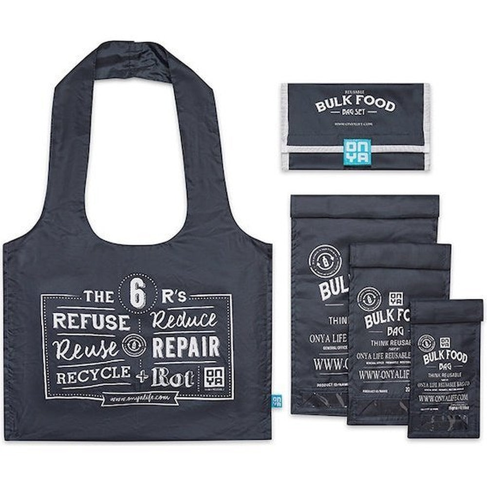 Onya Reusable Bulk Food Bag - Set Charcoal