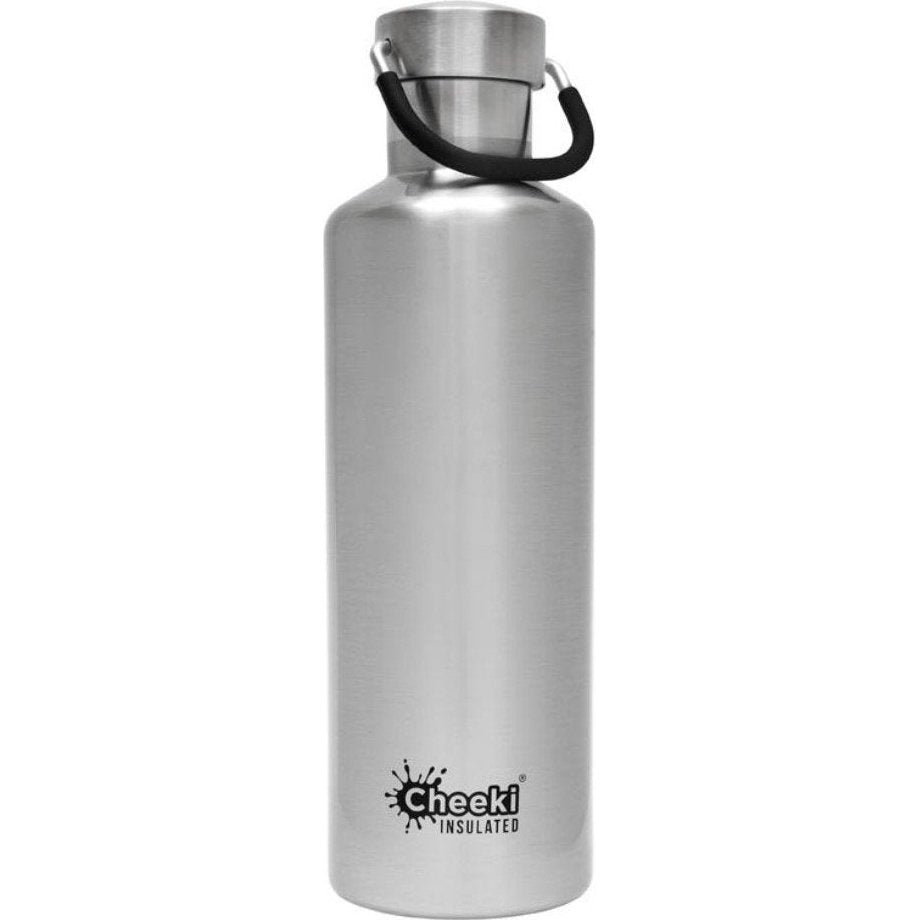 CHEEKI Classic Insulated Leak-Proof Bottle 600ml - Silver