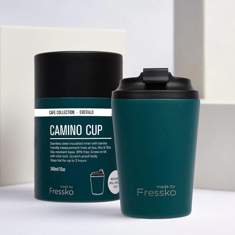 The Camino Insulated Coffee Cup, from Fressko in Emerald - Urban Revolution