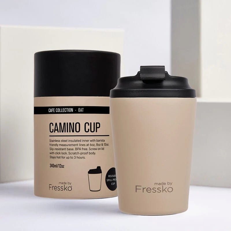 The Camino Insulated Coffee Cup, from Fressko in Oat - Urban Revolution