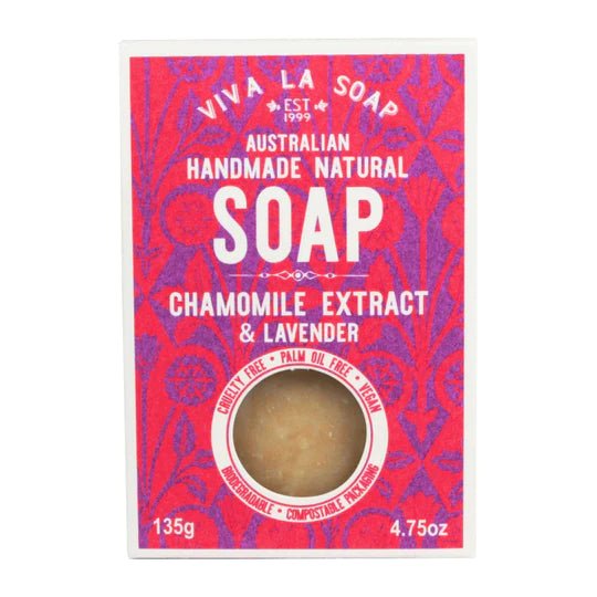 Viva La Body Australian Handmade Natural Soap Bar - Chamomile Extract &amp; Lavender
