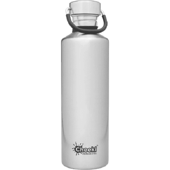 CHEEKI Classic Single Wall Bottle - Silver - 750ml