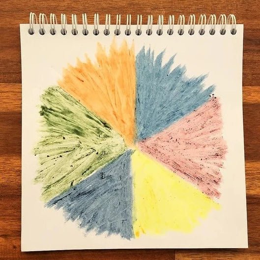 Colour Wheel Crayon Pigment on Paper - 6 pk