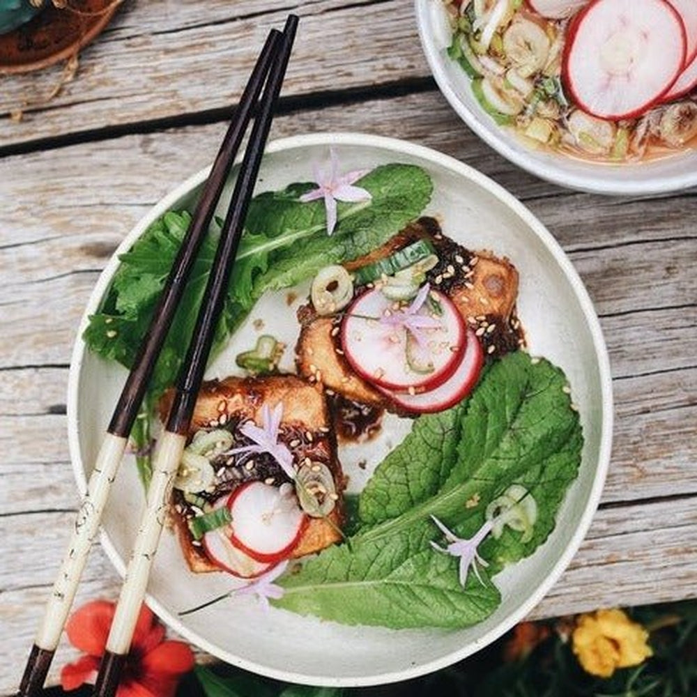 Crispy Tofu Salad from Seasoned by Casey Lister