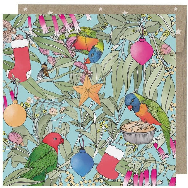 Earth Greetings Mini Xmas Card - Christmas Chorus