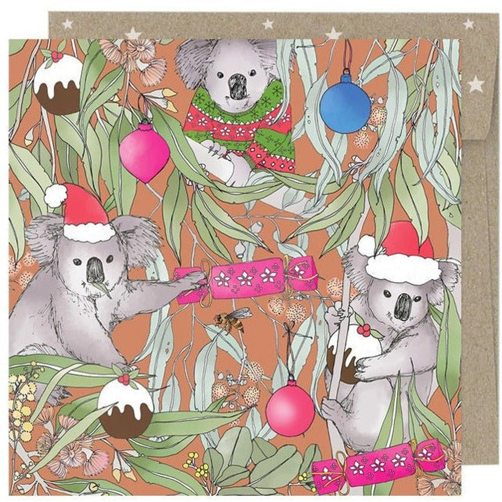 Earth Greetings Mini Xmas Card - Magic Pudding