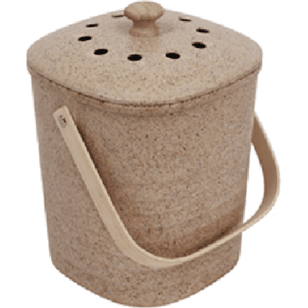 The Benchtop Food Waste Bin from Eco Basics, in Pebble