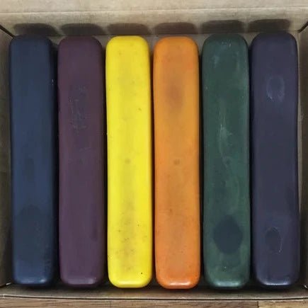 Eco Crayon Sticks - 6pk Natural Colours