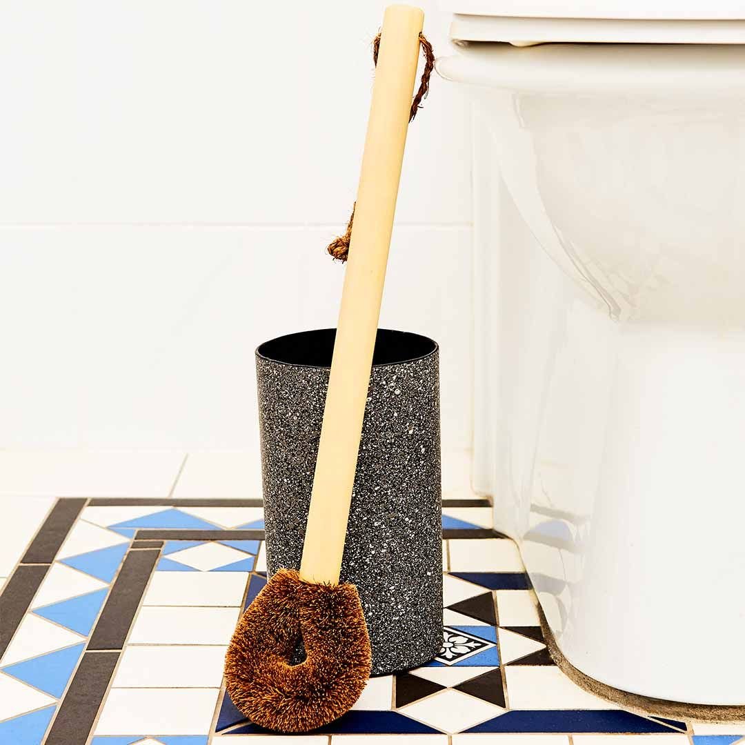 Eco Max Toilet Brush and Holder by a Toilet