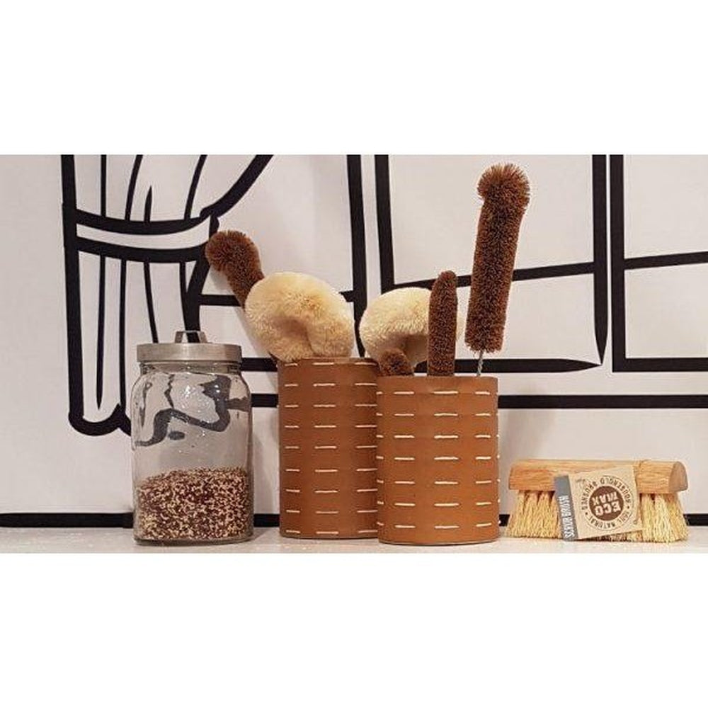 Eco Max Utensil Holder Paper Pottery - White-Stitched