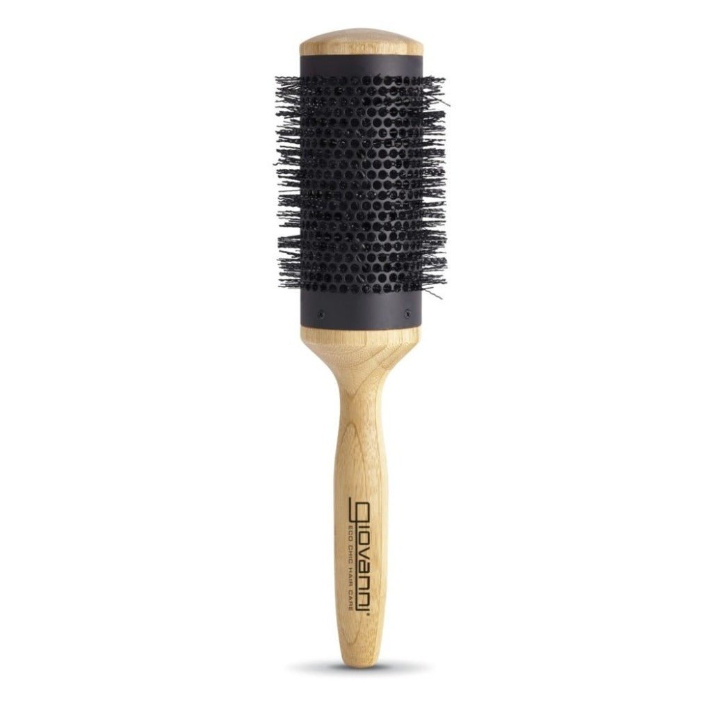 Bamboo Hair Brush with 3" Ceramic Thermal Barrel by Giovanni