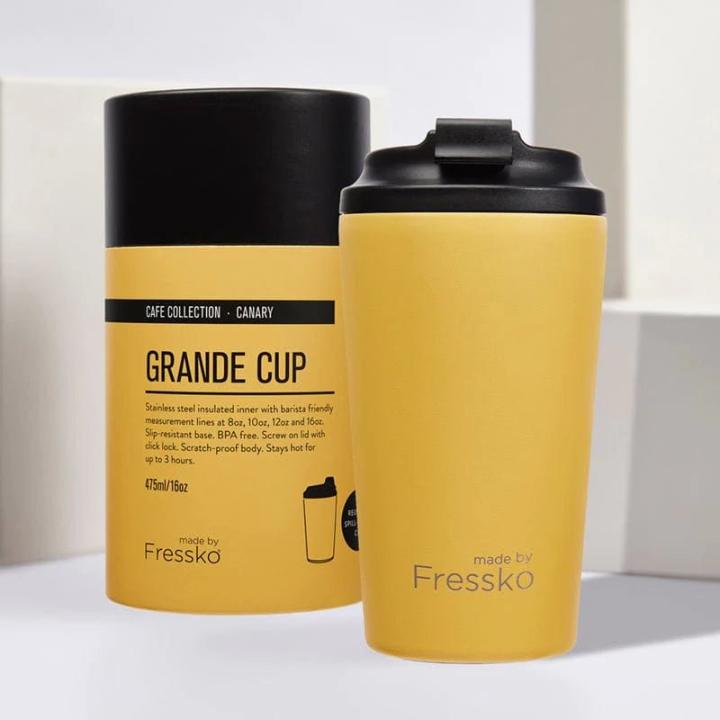 Grande Reusable Coffee Cup in Canary by Fressko, Urban Revolution.