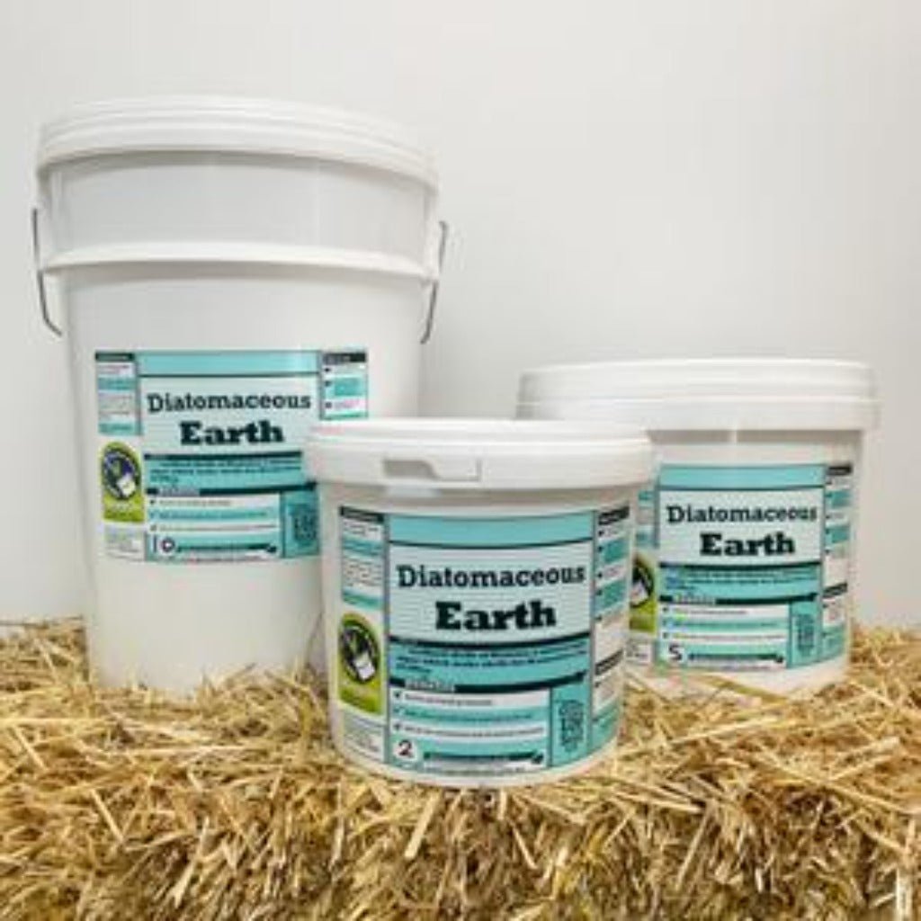 Three Buckets of Diatomaceous Earth, from The Green Life Soil Co.