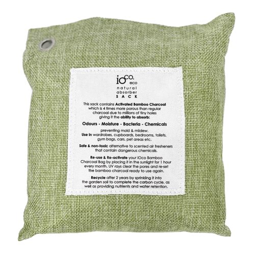 IOCO Activated Bamboo Charcoal Absorber 400g Sack - Green