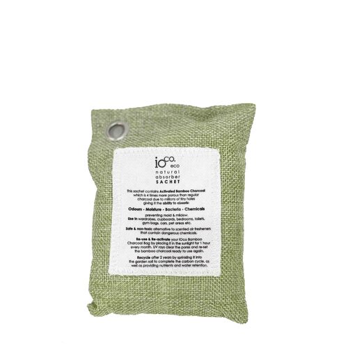 IOCO Activated Bamboo Charcoal Fresh Drawer Sachet - Green