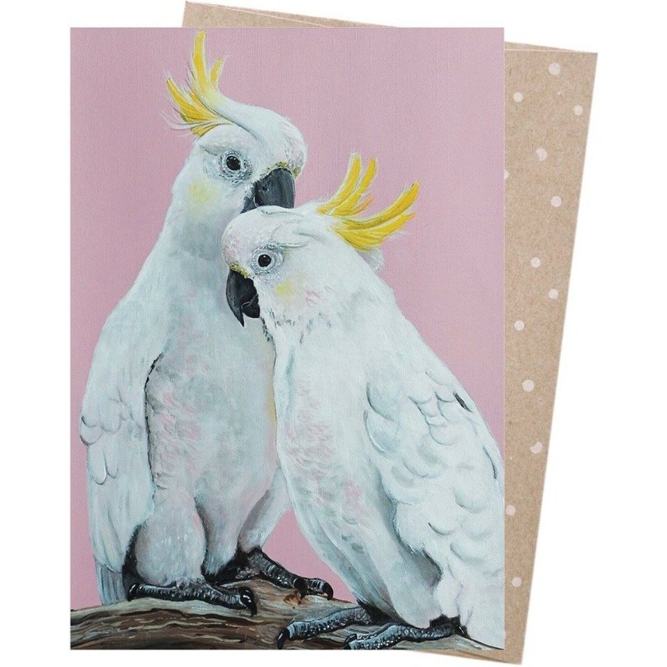 Earth Greetings - Greeting Card - Sulphur Crested Pair