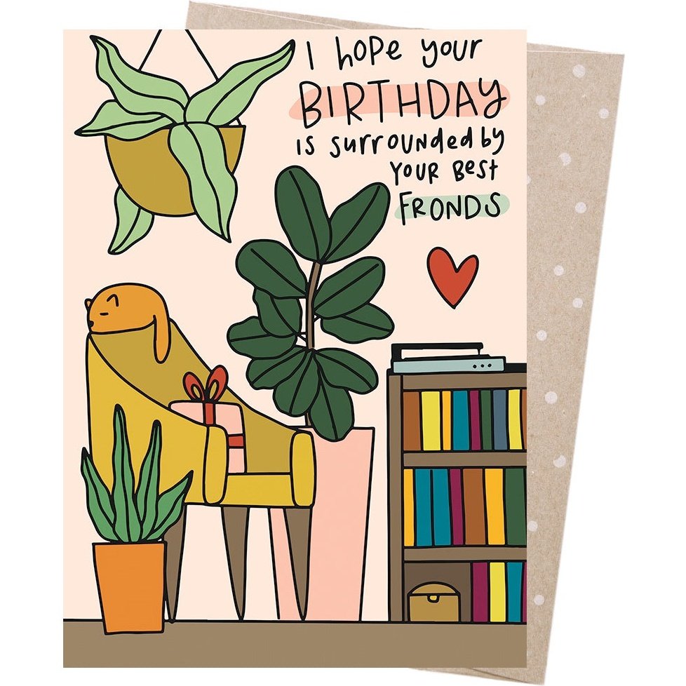 Earth Greetings - Greeting Card - Best Fronds Birthday