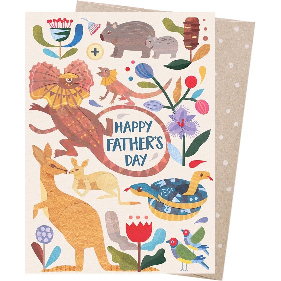 Earth Greetings - Greeting Card - Father&#39;s Day Menagerie