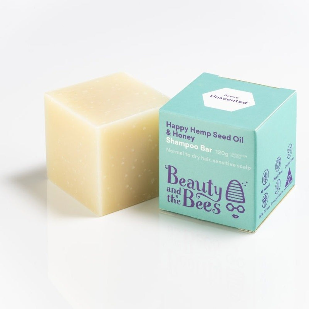 Beauty &amp; the Bees -Happy Hemp Seed Oil &amp; Honey Shampoo Bar for Dry Hair/Sensitive Scalp, Urban Revolution.