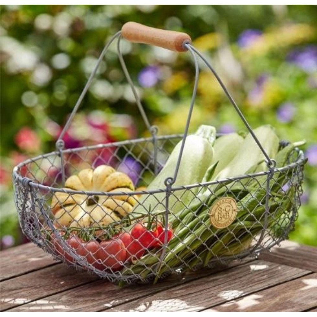 Sophie Conran Mesh Harvesting Basket (Grey)