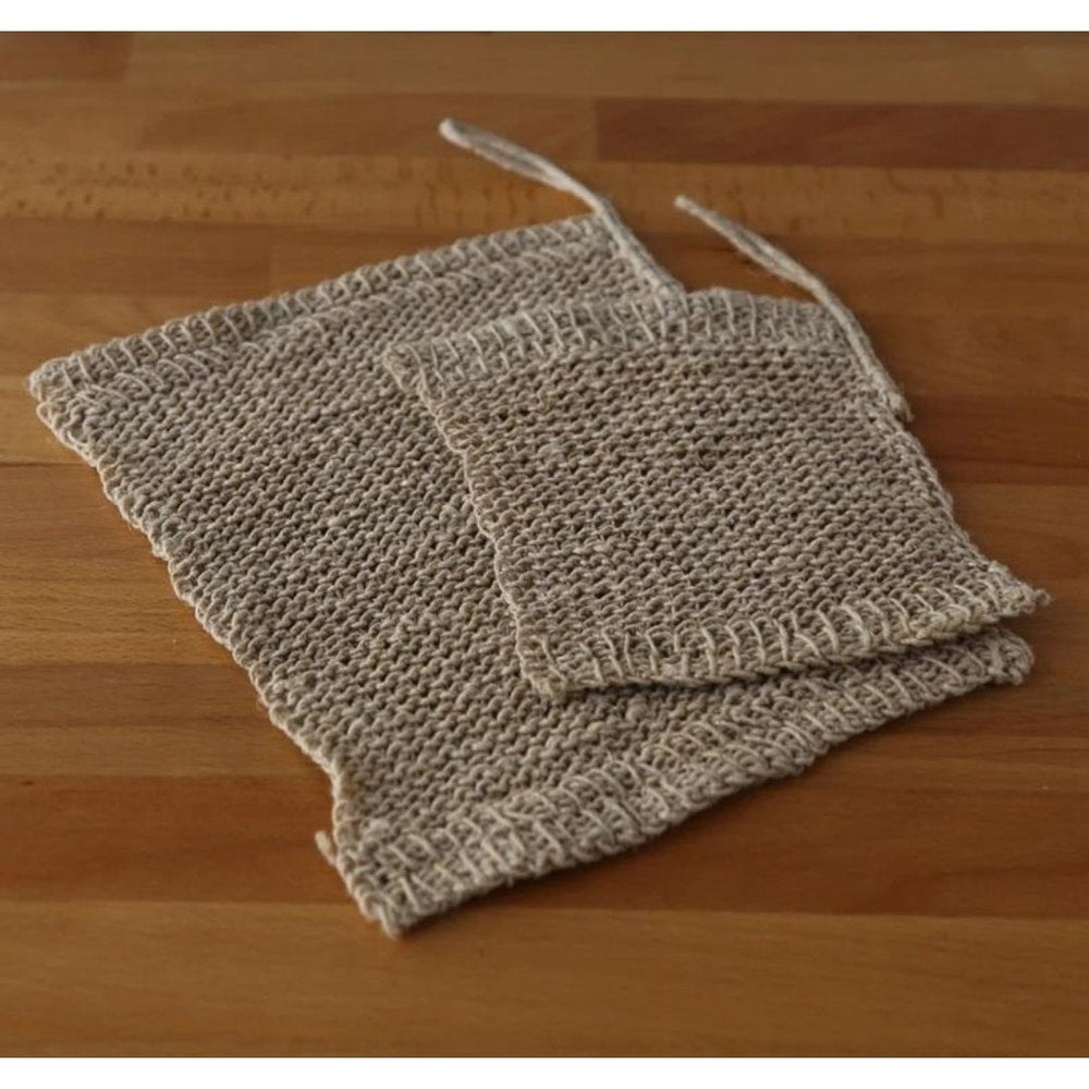 Hemp Knitted Wash Cloths 