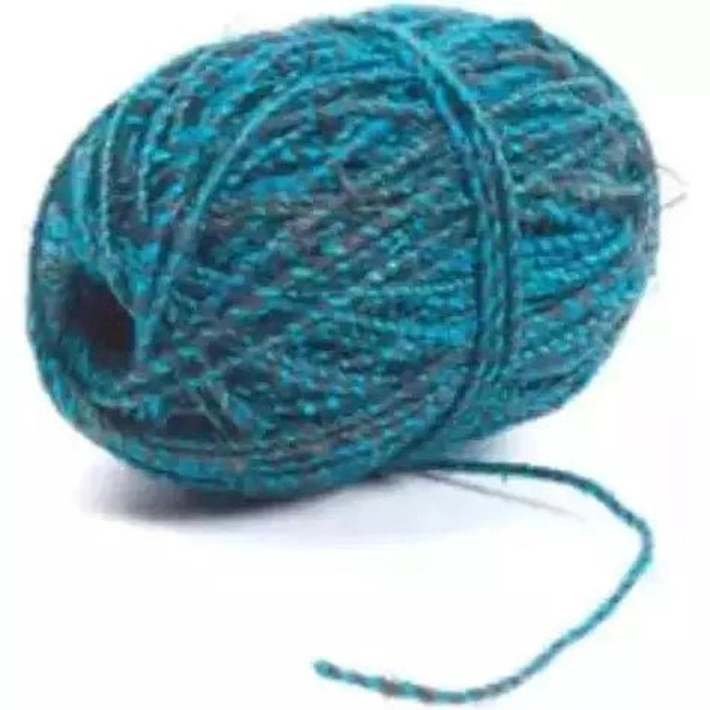 Fair Go Hemp Twine, 50m - Turquoise &amp; Black