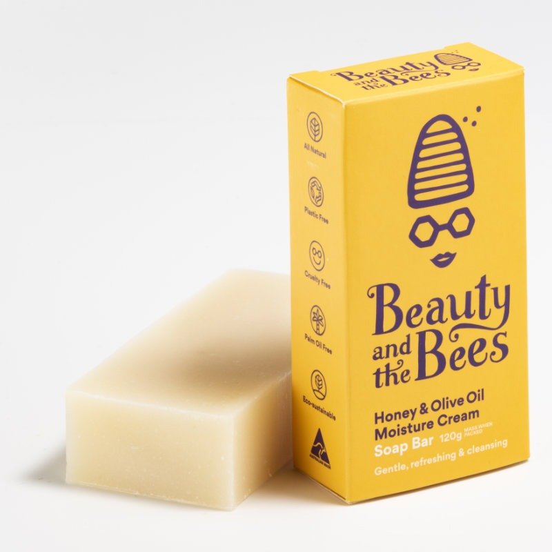 Beauty & the Bees Honey & Olive Oil Moisture Cream Soap Bar, Urban Revolution.