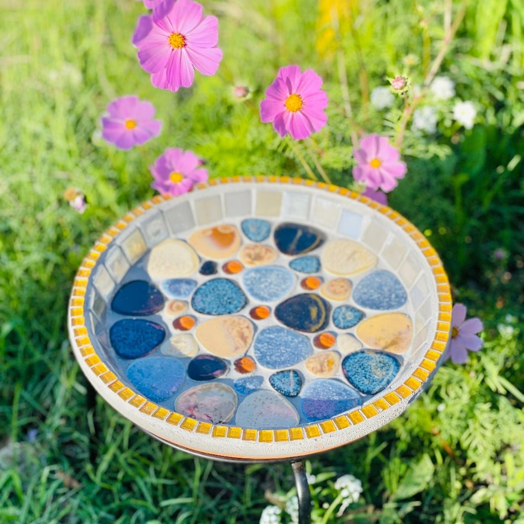 Mosaic Bee Bath by Paulette