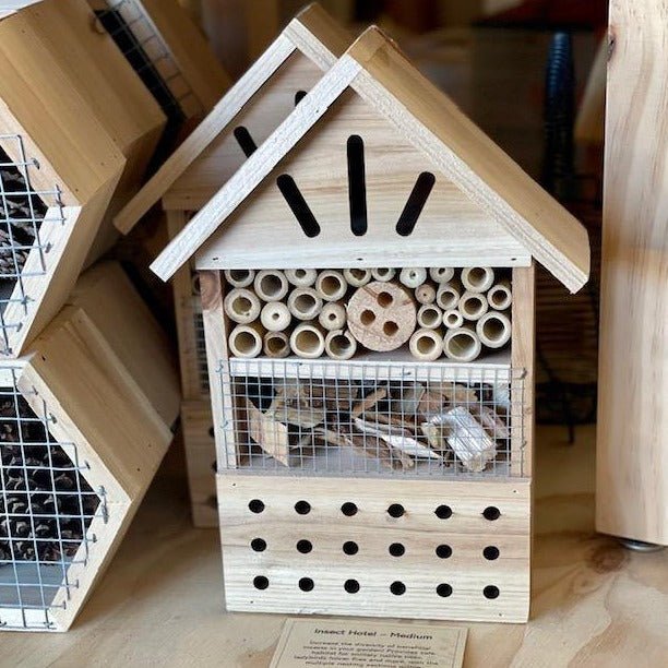 Wooden insect hotel