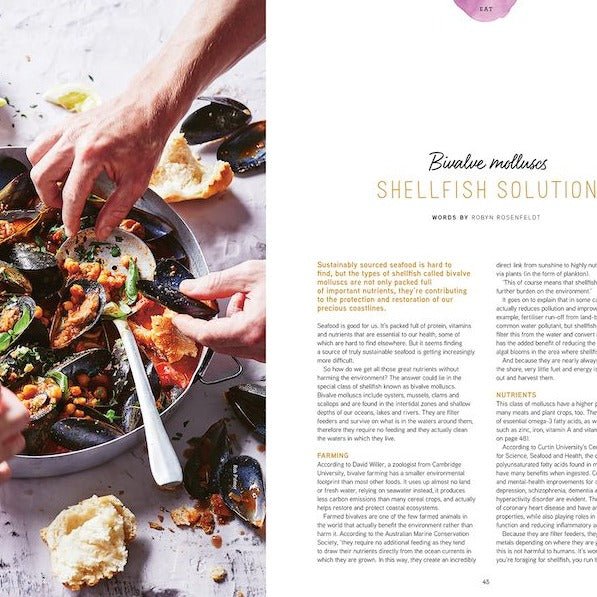 Pip Magazine Inside Spread Page 44-45 - Sustainable Shellfish