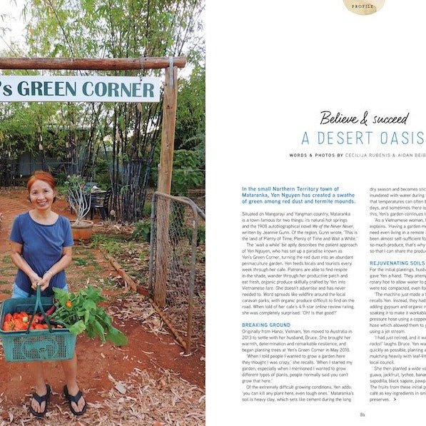 Pip Magazine Inside Spread Page 81-82 - Growing Food in the Desert