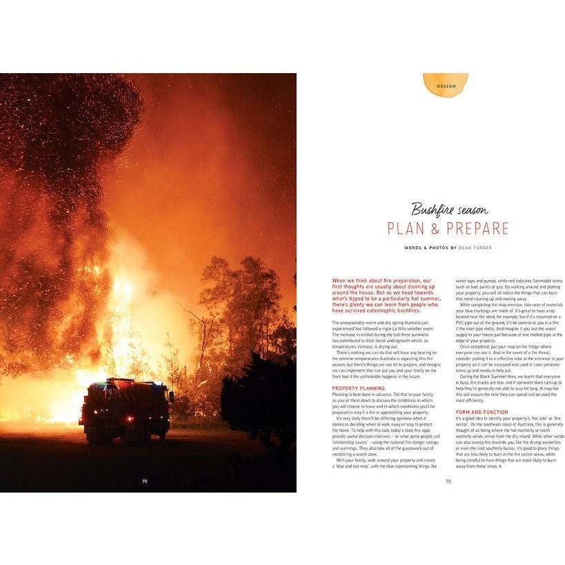 Pip Magazine Inside Spread- Prepare for Bushfire Season.