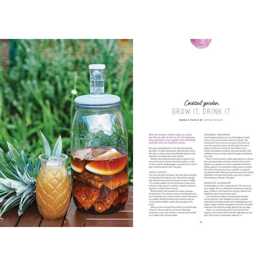 Pip Magazine Inside Spread- Cocktails from Your Garden.