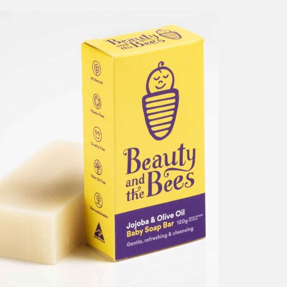 Beauty & the Bees Jojoba & Olive Oil Baby Soap Bar, Urban Revolution.