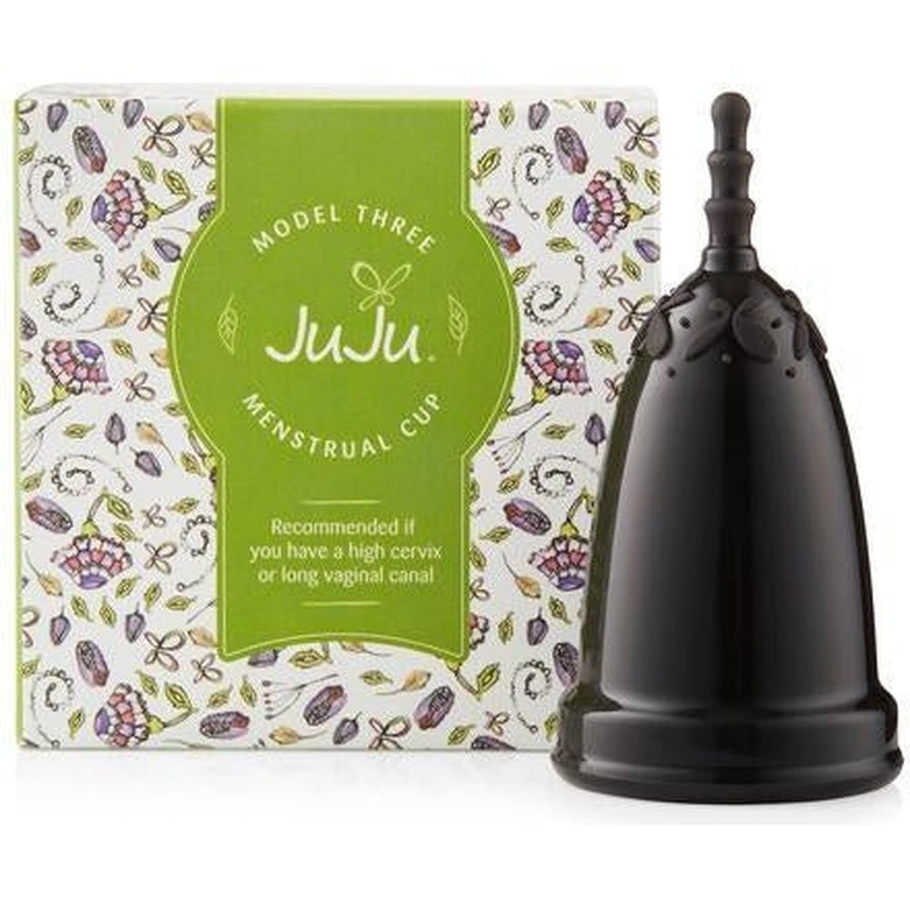 Black Model Three JuJu Menstrual Cup 