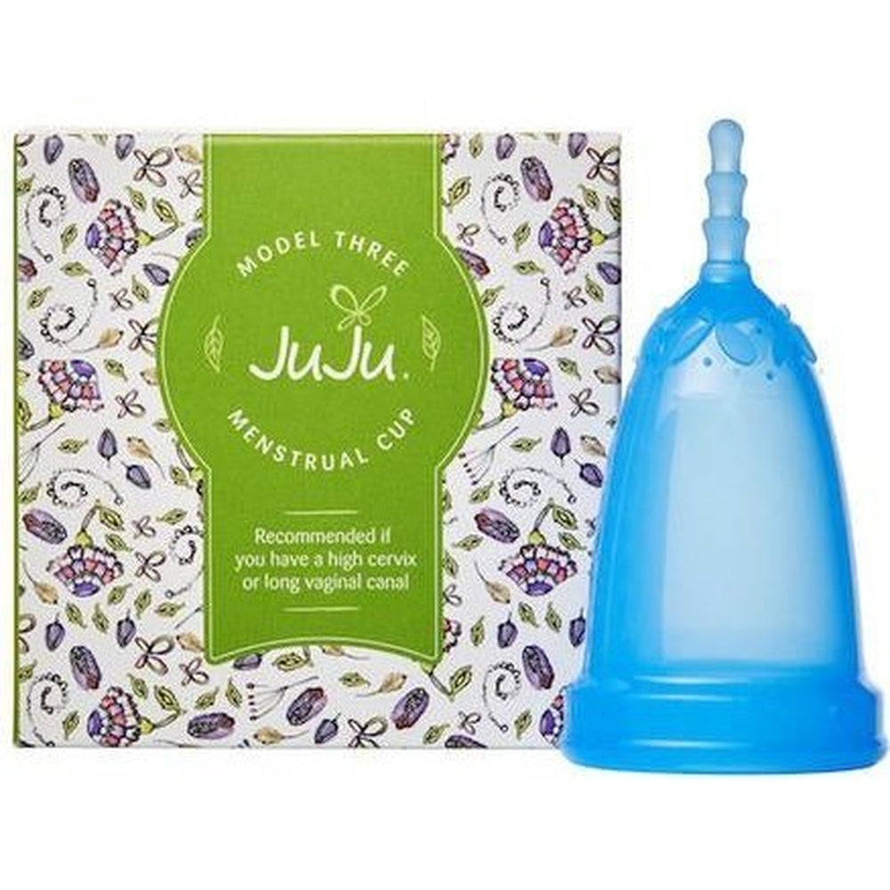 Blue Model Three JuJu Menstrual Cup 