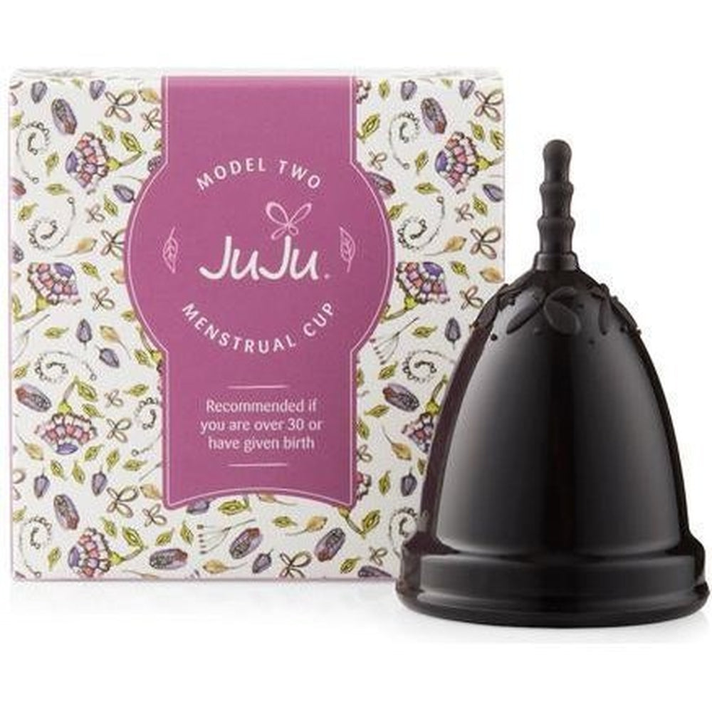 Black Model Two JuJu Menstrual Cup 