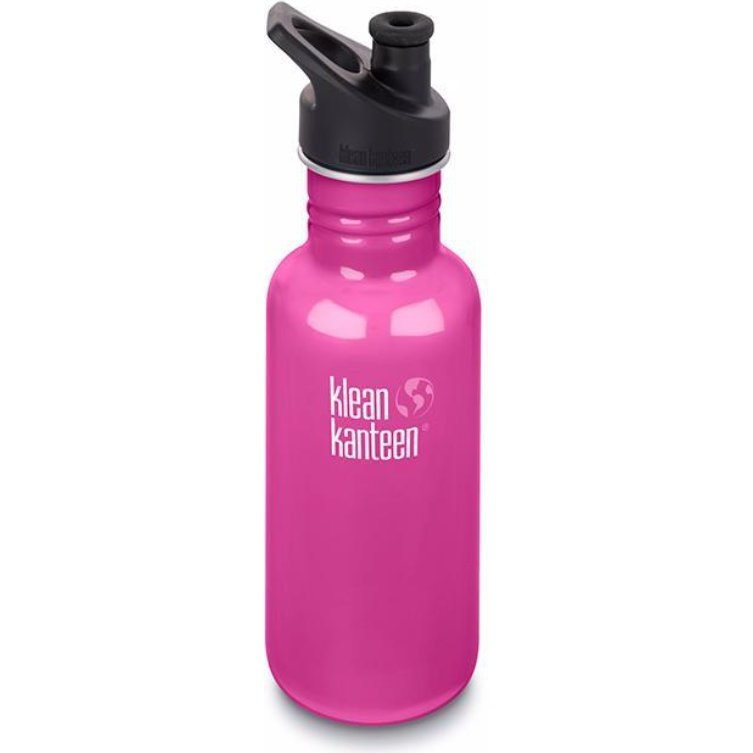 Klean Kanteen Classic 532ml (18Oz) - Sports Cap Drink Bottles Wild Orchid