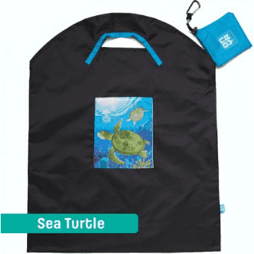 Onya Shopping Bags - Large Black Sea / Turtle