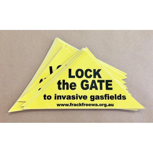 Frack Free WA - Lock The Gate Stickers - Urban Revolution
