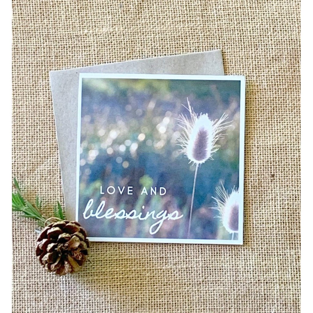 "Love and Blessings" Christmas Card, from Reconnect to Nature